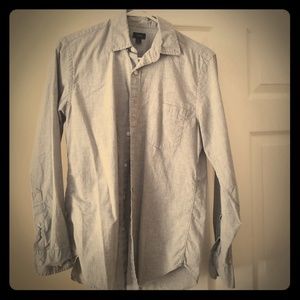 J Crew Secret Wash Gray Shirt